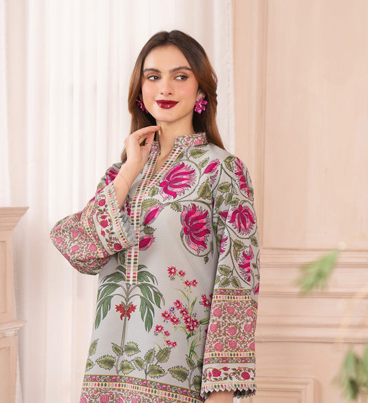 Hania Digital Print 2pc detail