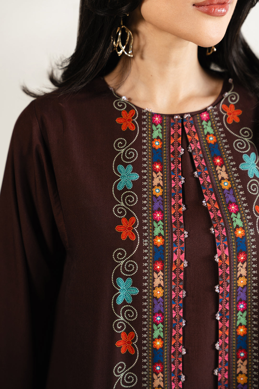 Mahril Jacket Printed 3pc detail