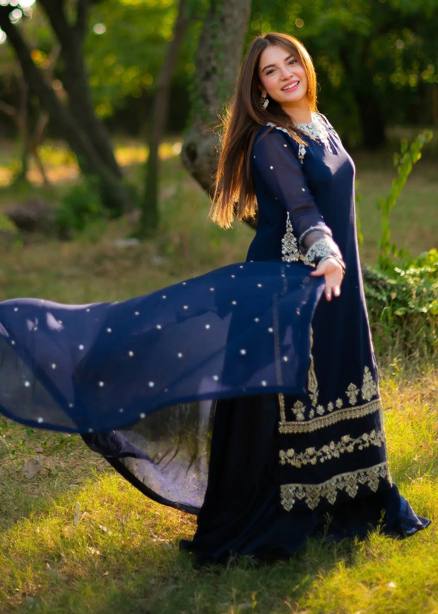 Tabeer Chiffon Emb 3pc