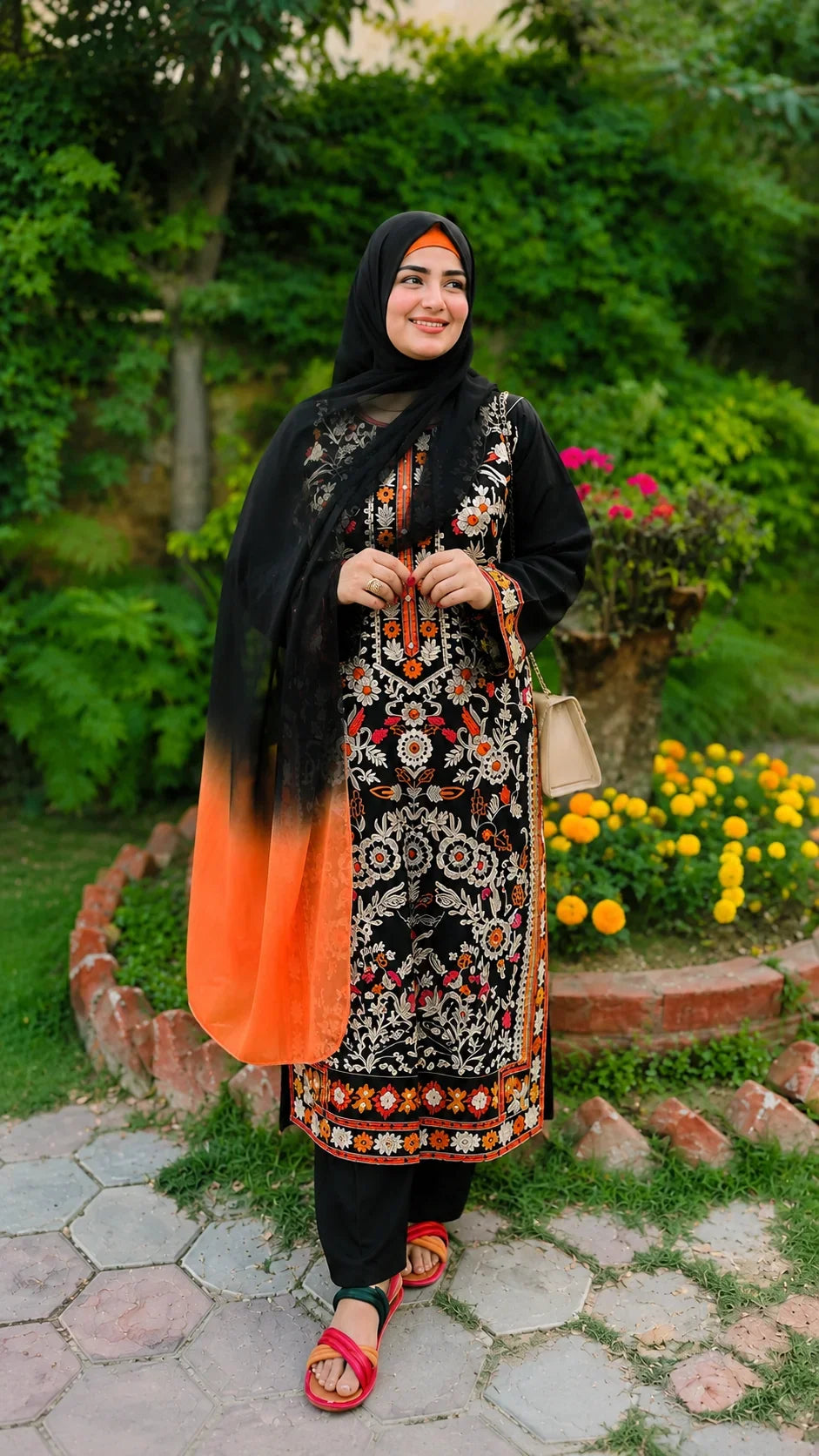 Murawat Black Emb 3pc