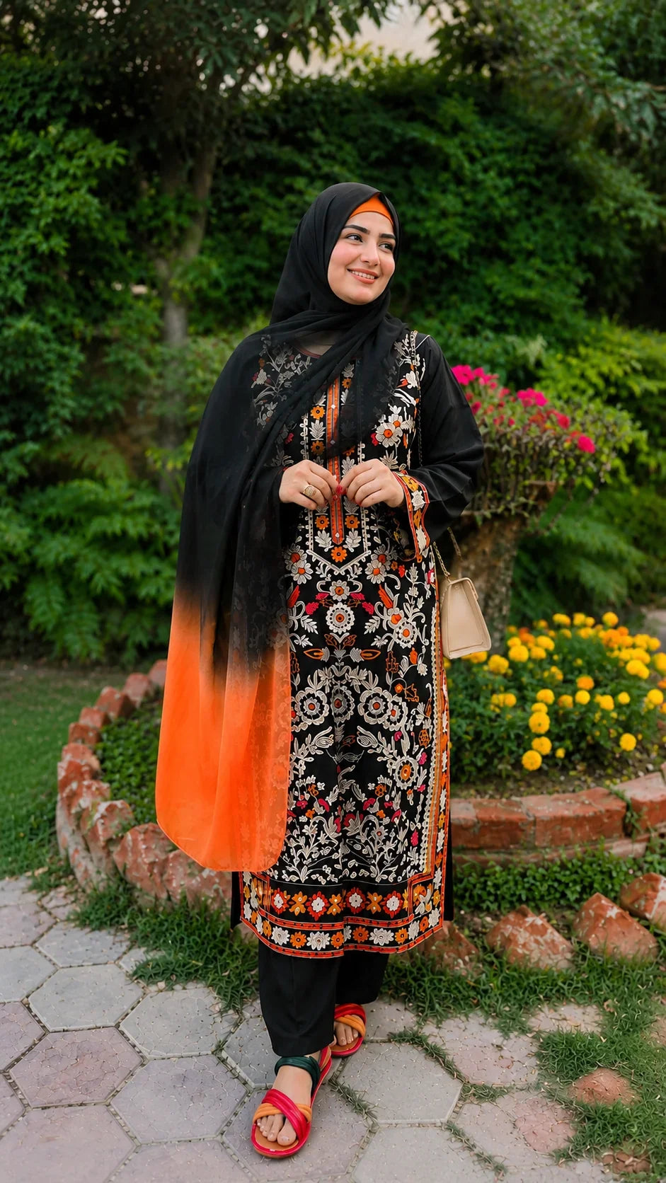 Murawat Black Emb 3pc