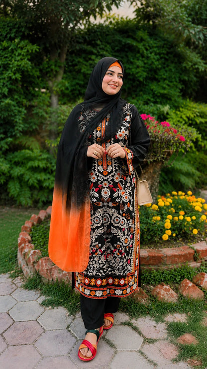 Murawat Black Emb 3pc