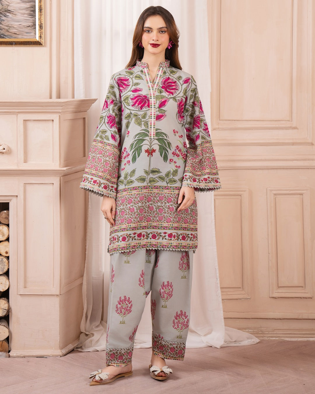 Hania Digital Print 2pc front