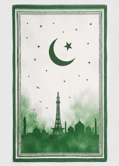 Pakistan Flag Printed Dupatta