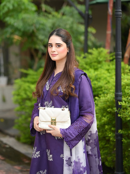 Horiya Dark Purple 3pc detail