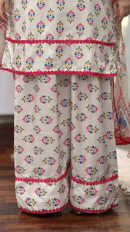 Blush Bloom Printed 3pc