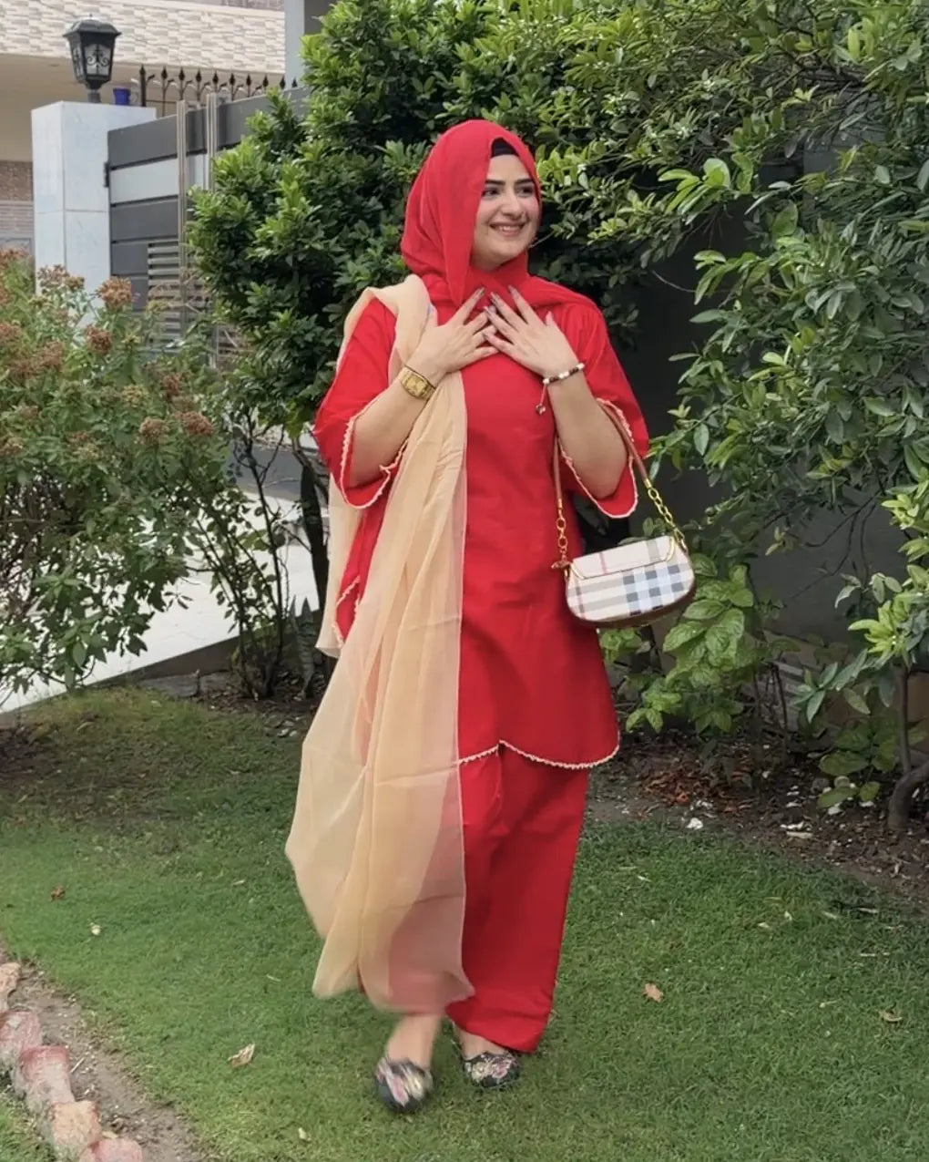 Maliha Red 3pc