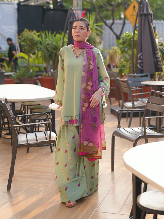 Celadon Printed 3pc front