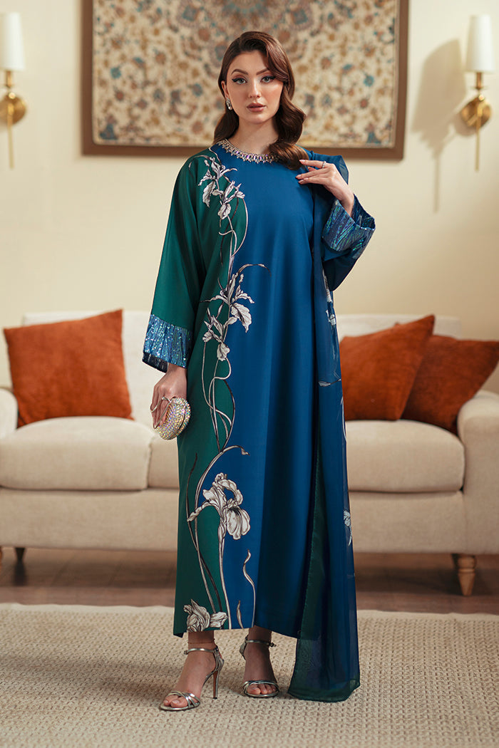 Eman Printed with Handwork 3pc front