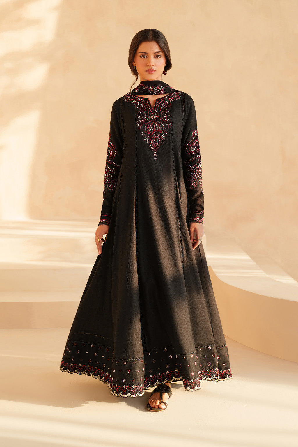 Anarkali Maxi Emb 3pc front