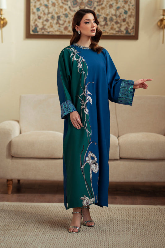 Eman Printed with Handwork 3pc detail
