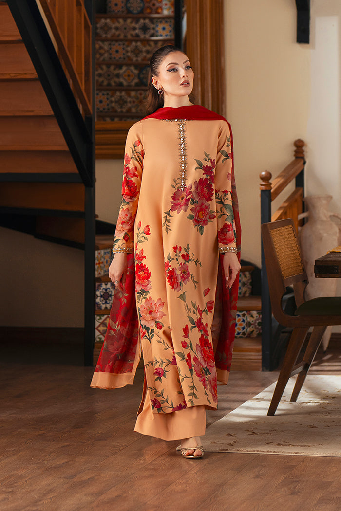 Kaif Printed with Handwork 3pc