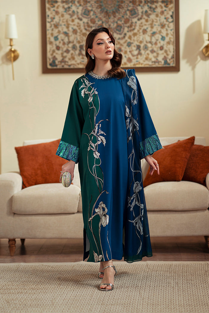 Eman Printed with Handwork 3pc detail