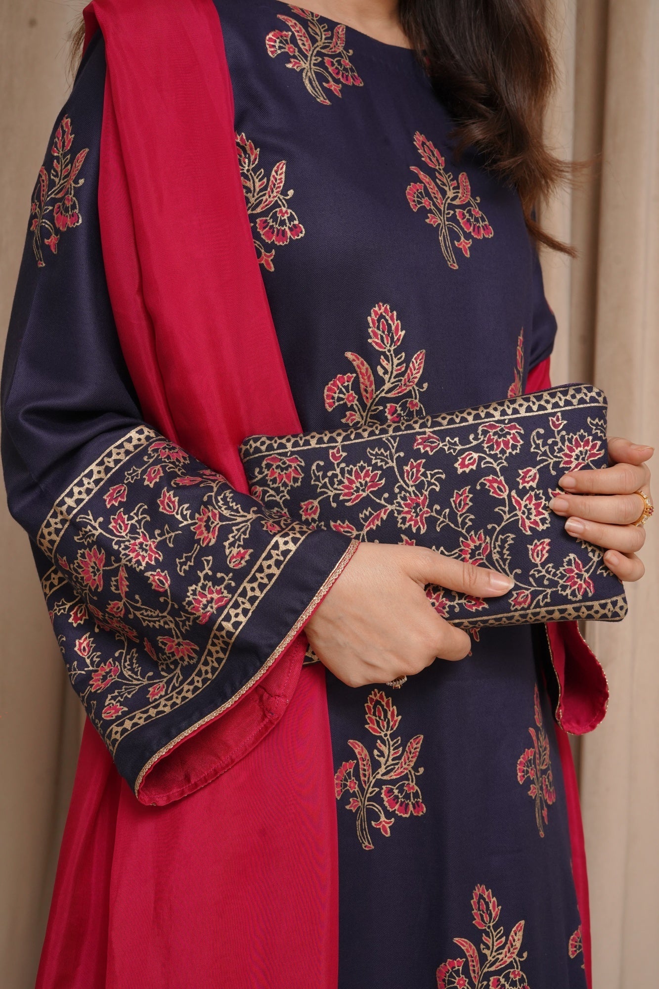 Nafees Printed 3pc detail
