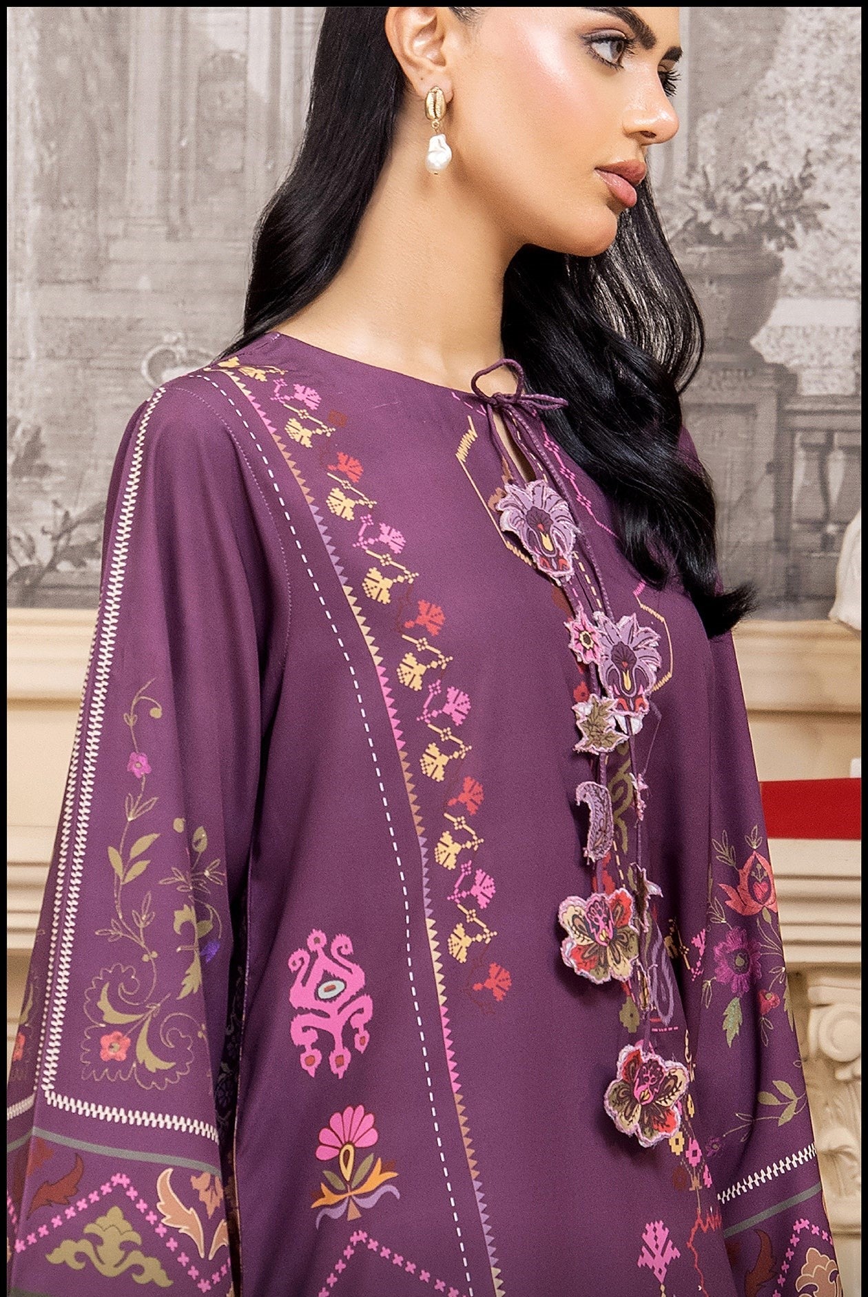 Nusrat Printed 2pc Poly Lawn