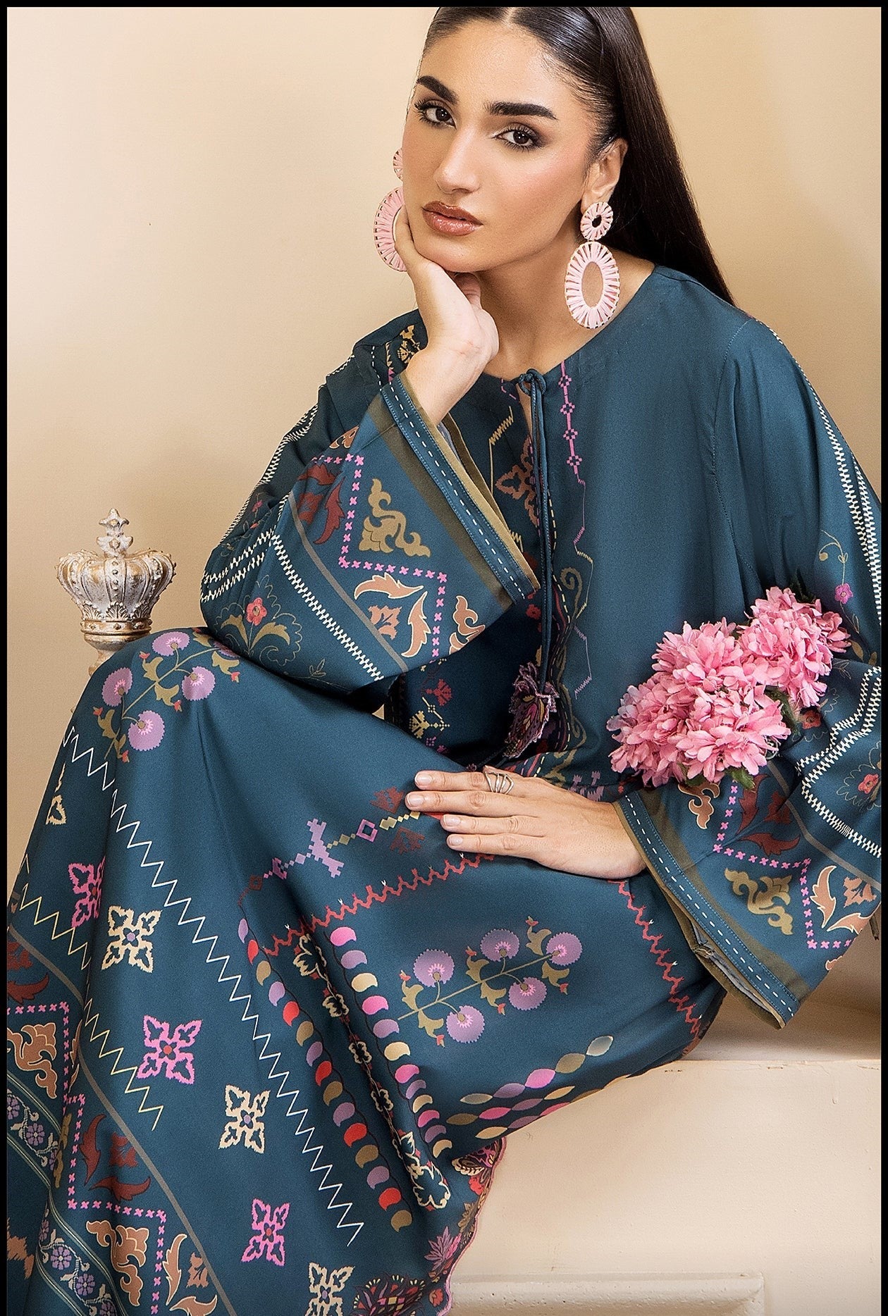 Nusrat Printed 2pc Poly Lawn