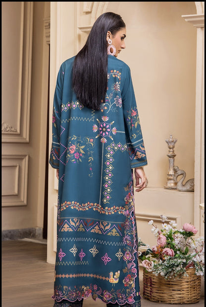 Nusrat Printed 2pc Poly Lawn