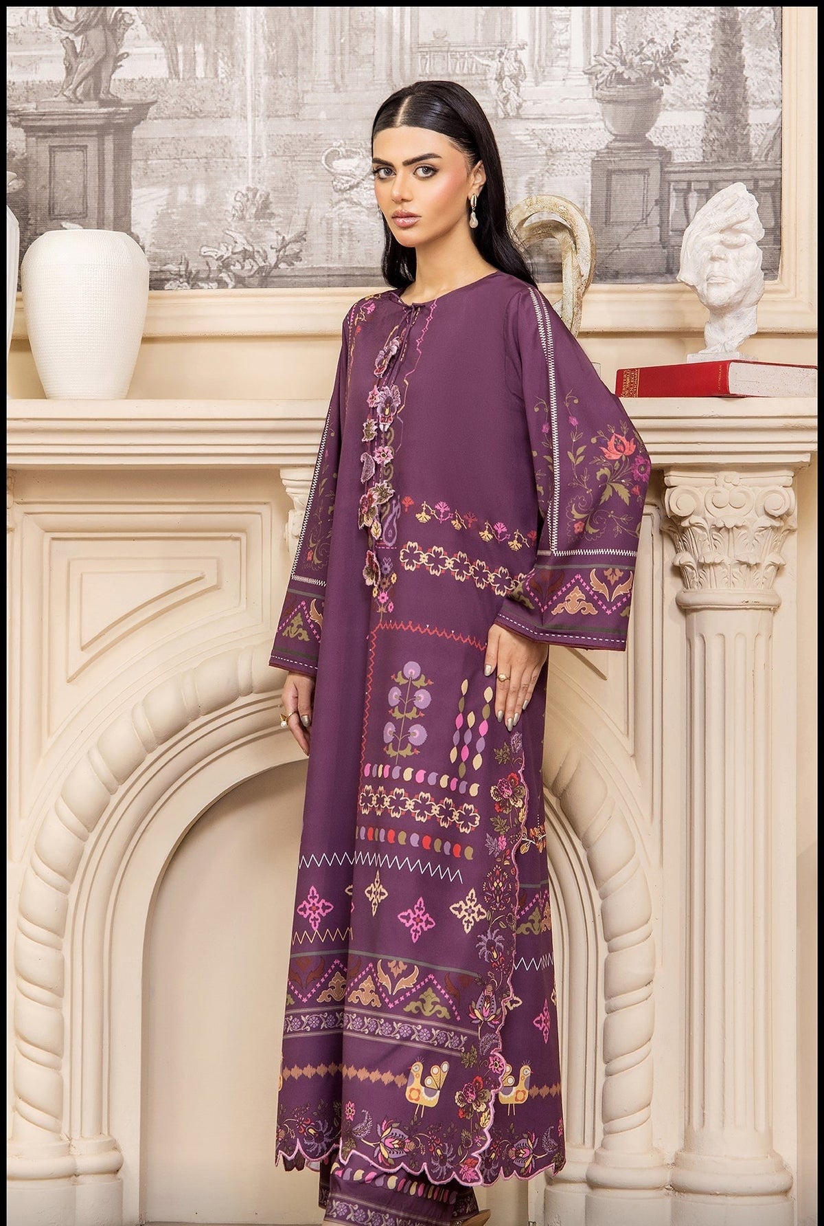 Nusrat Printed 2pc Poly Lawn