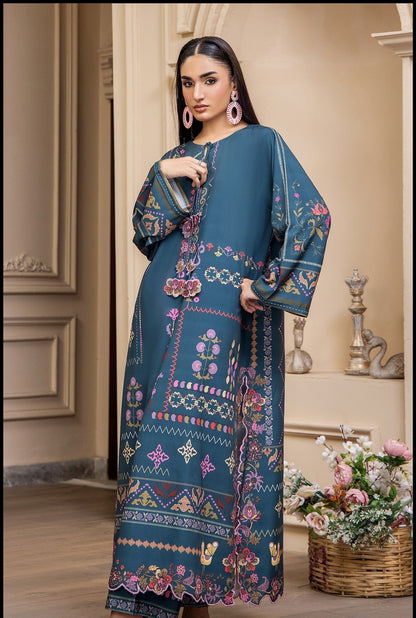 Nusrat Printed 2pc Poly Lawn