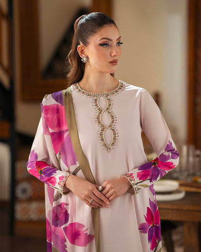 Gulaab Digital with Handwork 3pc detail
